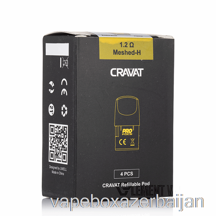 E-Juice Vape Uwell Cravat Replacement Pods 1.5mL CRAVAT Pod